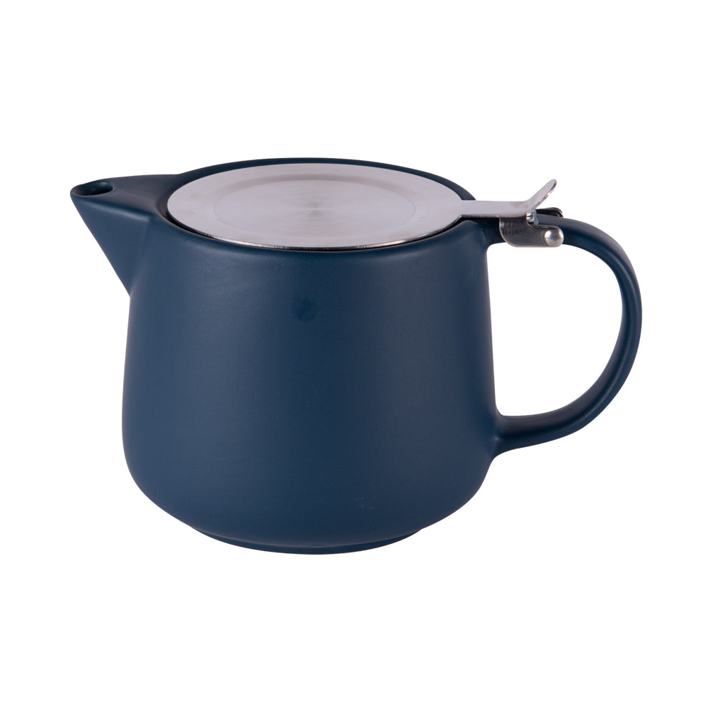 Théière avec filtre Uno 0.9L bleu Table passion - Mathon - 1