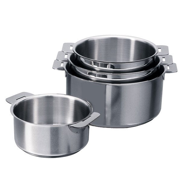 Set 4 casseroles inox Mutine sans manche 14, 16, 18 et 20 cm Cristel - Mathon - 1