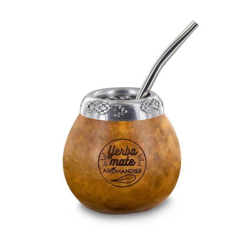 Calebasse et bombilla pour maté Aromandise - Mathon