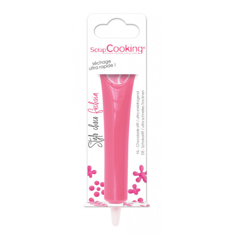 Stylo goût chocolat fushia 25g Scrapcooking - Mathon - 1