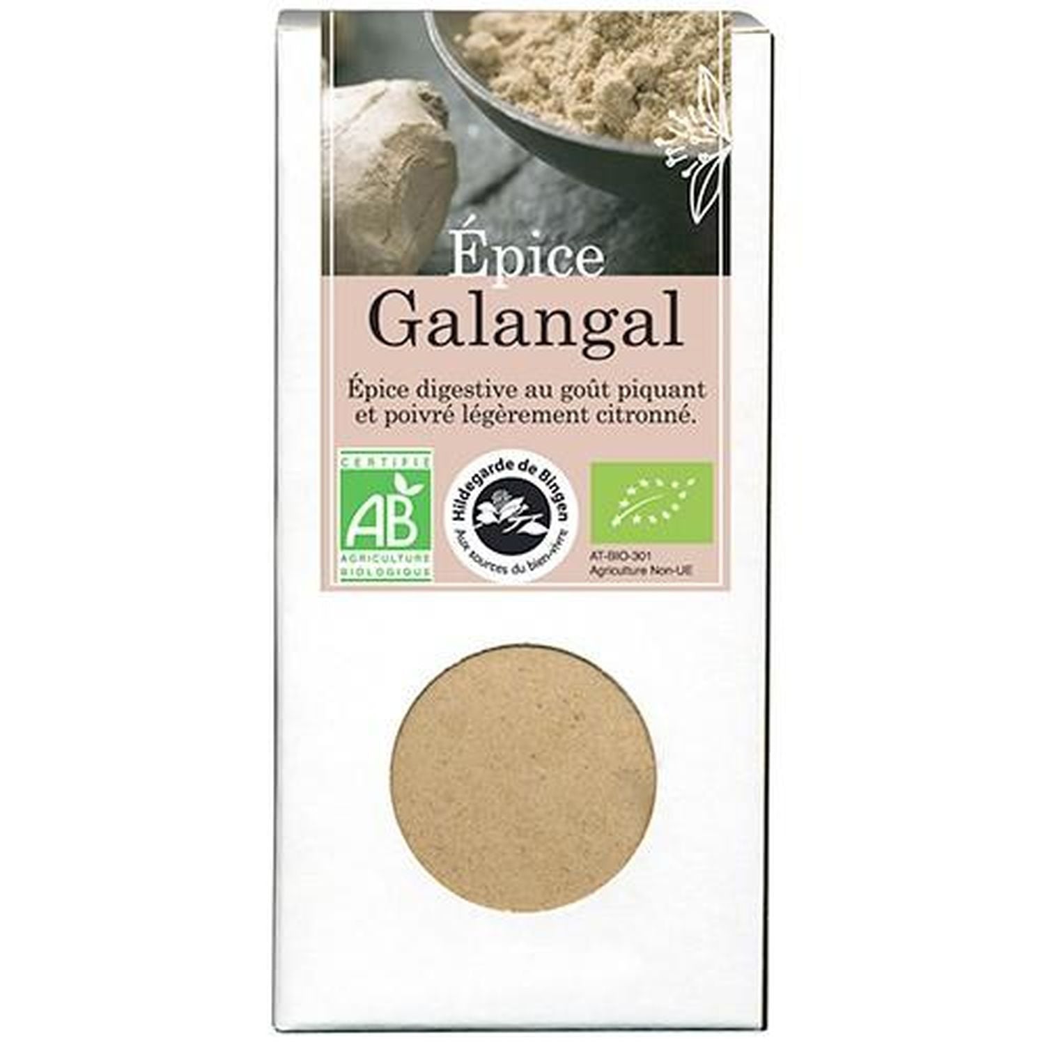 Poudre de Galanga bio 140 g Aromandise - Mathon