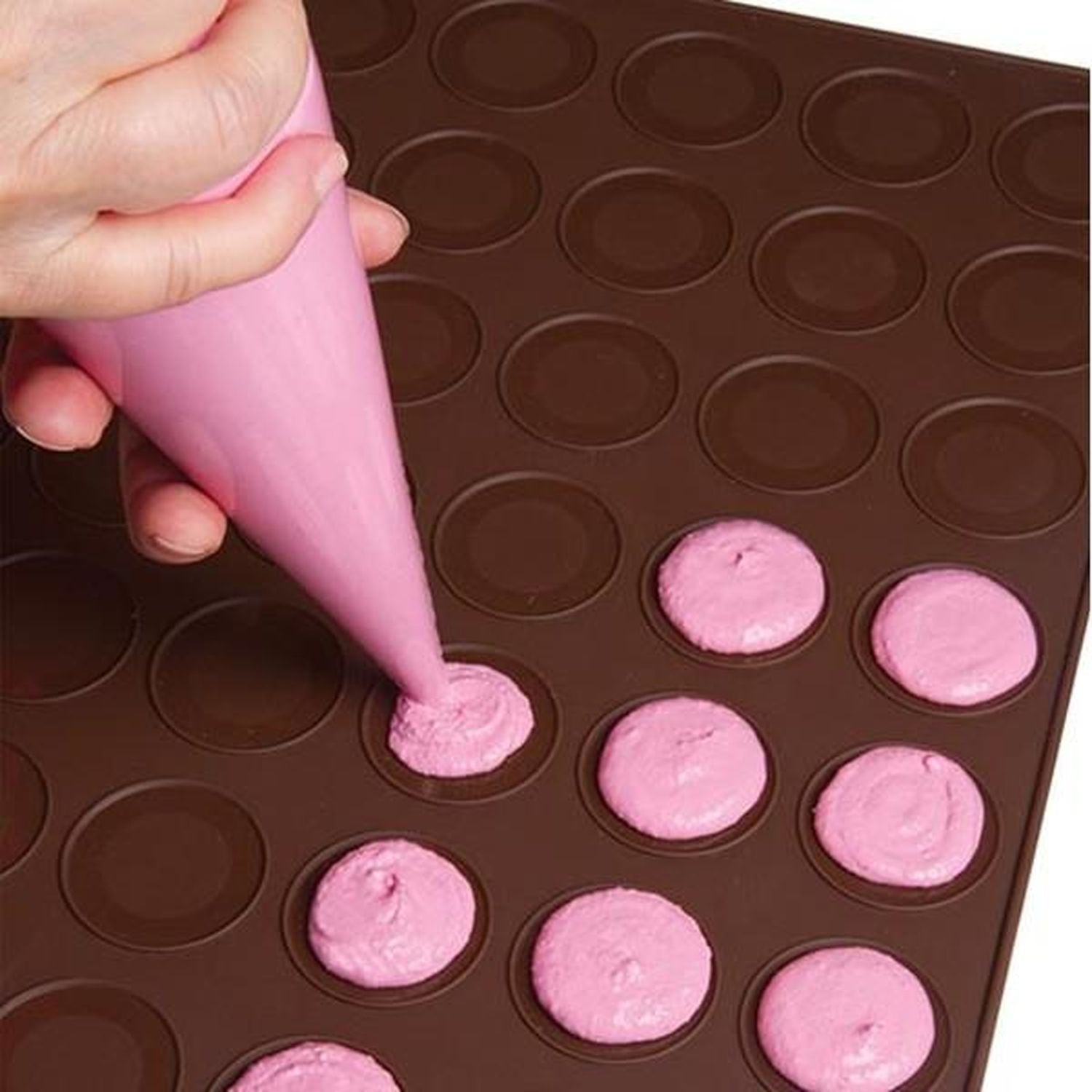 3 tapis macarons 42 empreintes Chevalier diffusion - Mathon