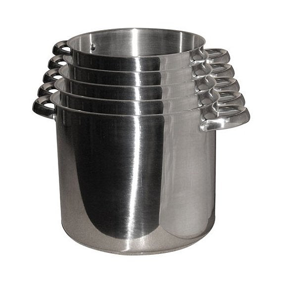 Lot de 5 Traiteurs inox + couvercles verre 24/26/28/30/32 cm Baumalu - Mathon - 2