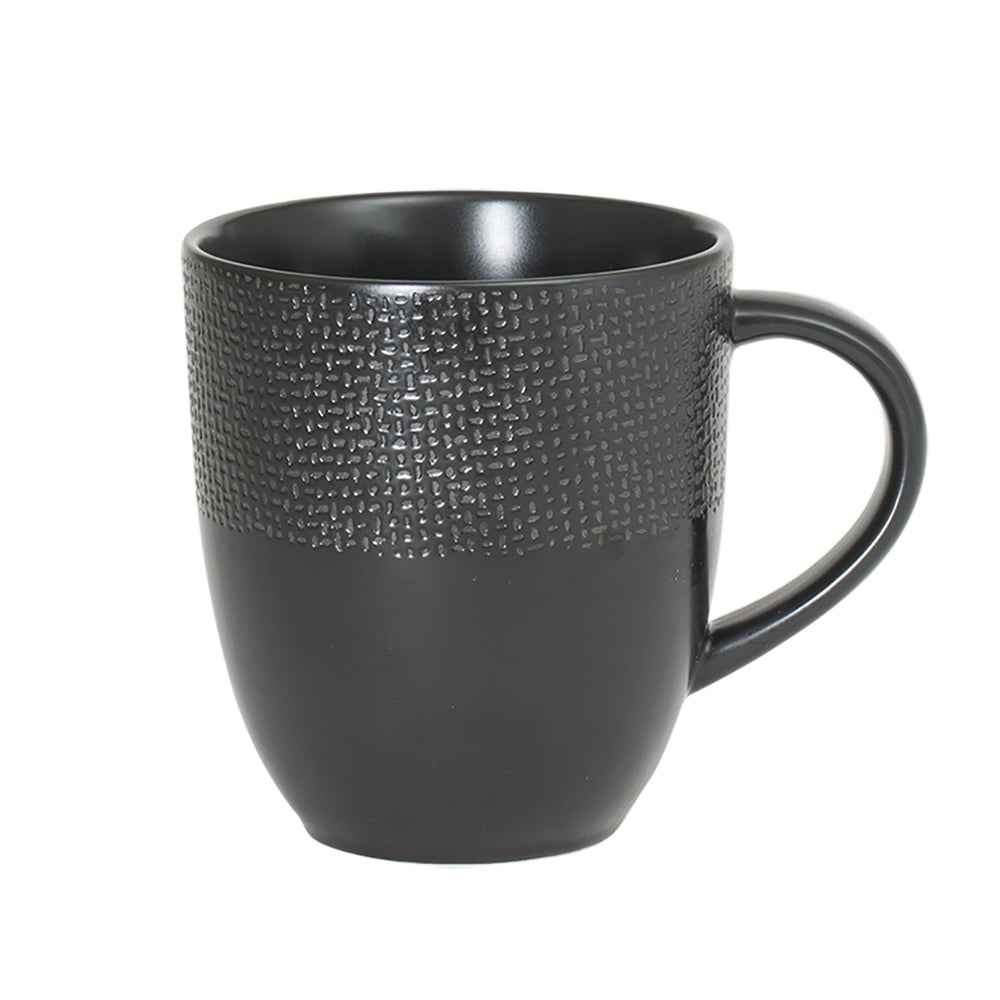 Mug Vésuvio noir 30 cl (lot de 6) Table passion - Mathon