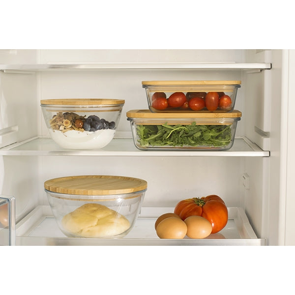 Bol à mixer rond couvercle bambou 1.6L Pebbly - Mathon - 3