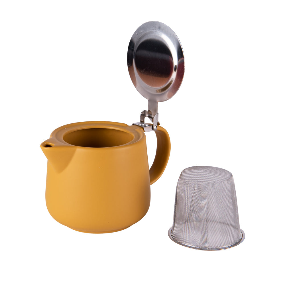 Théière avec filtre Uno 0.9L jaune Table passion - Mathon - 2