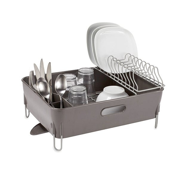 Egouttoir à vaisselle avec bac et gouttière d
