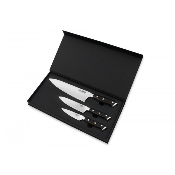 Coffret 3 couteaux de cuisine Fukito Ebène X50 Fukito - Mathon - 1