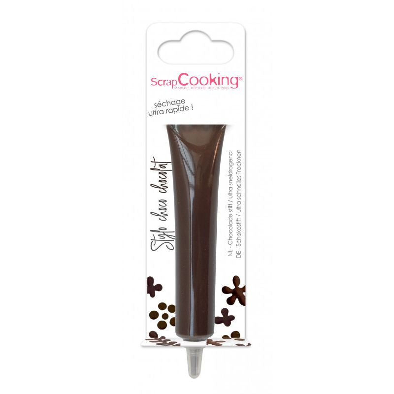 Stylo goût chocolat marron 25g Scrapcooking - Mathon - 1