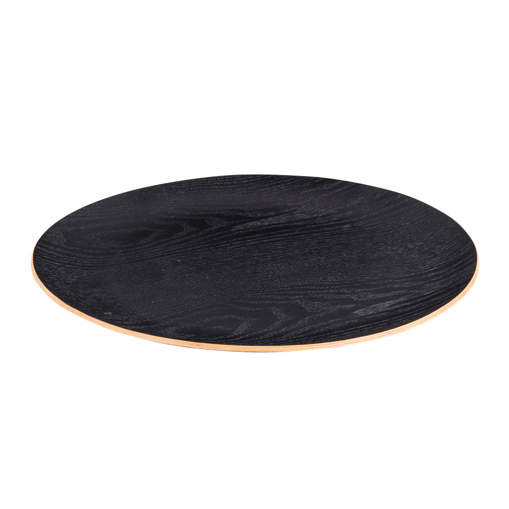 Assiette de présentation bois noir 34 cm Table passion - Mathon - 2