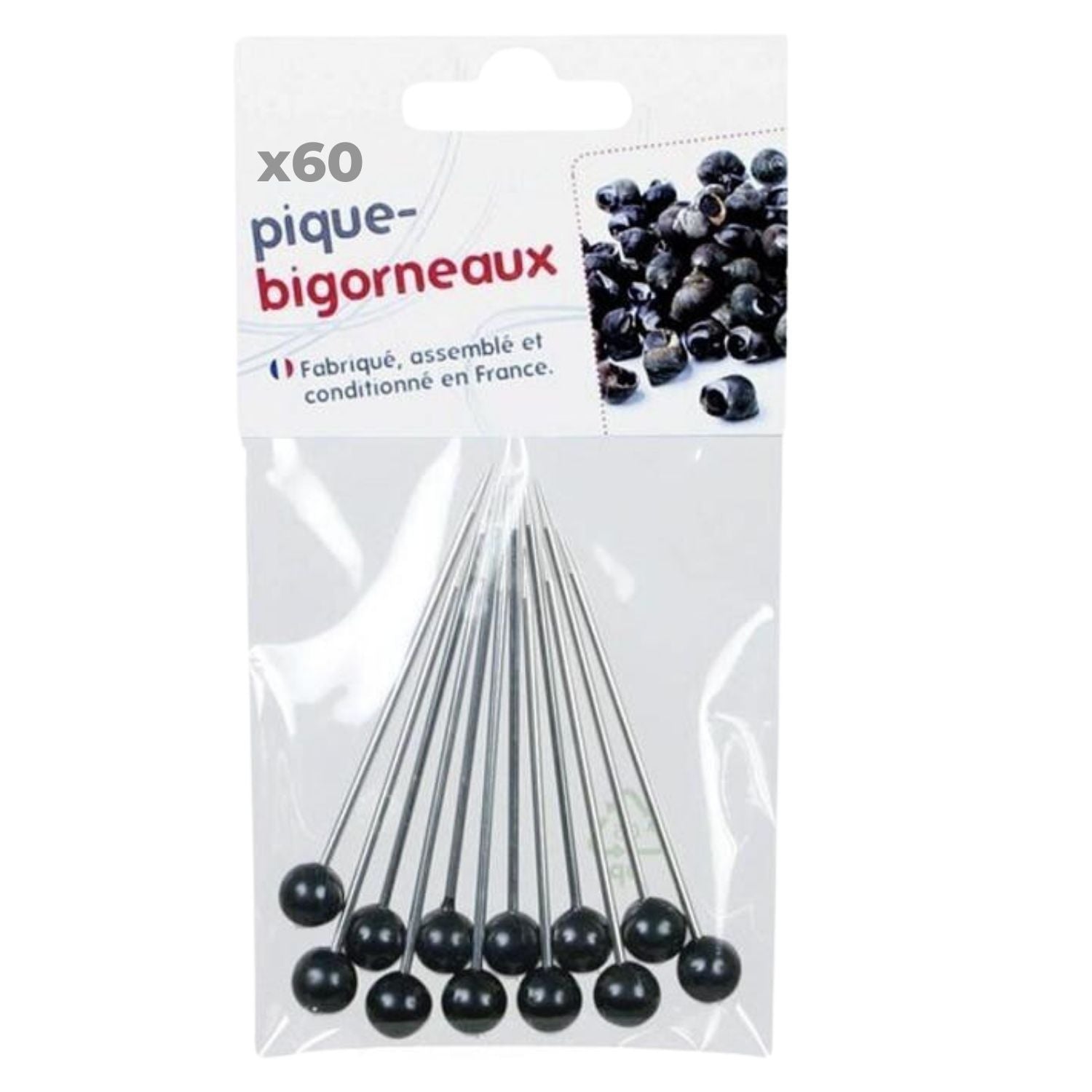 60 piques à bigorneaux à embout noir Chevalier diffusion - Mathon