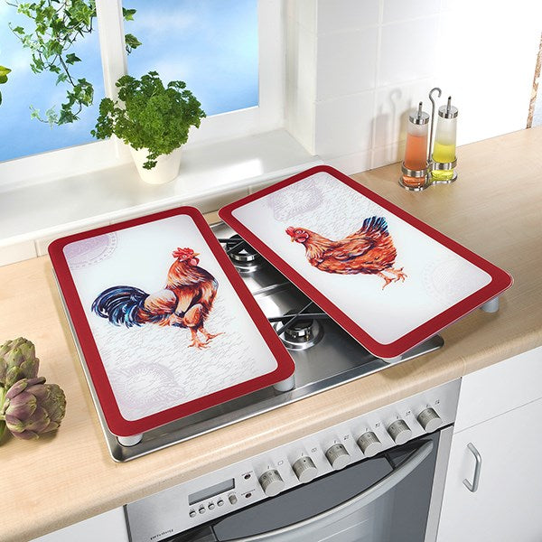 Set 2 couvre-plaques protection motif Ferme Wenko by Maximex - Mathon - 1