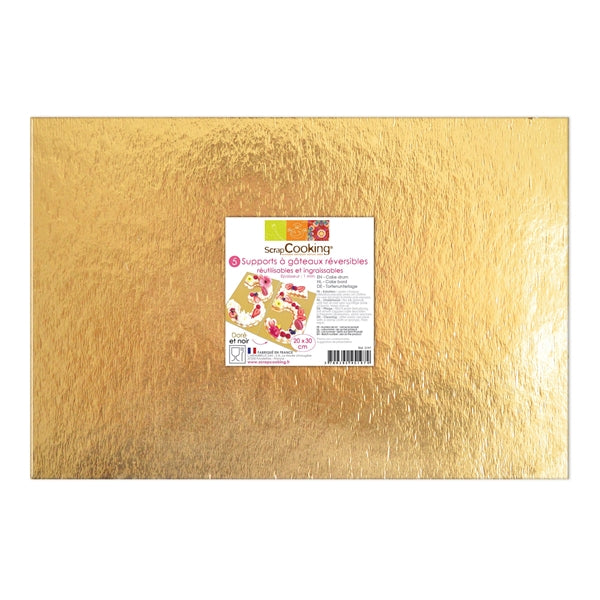 5 supports gâteaux 20*30 Scrapcooking - Mathon - 2