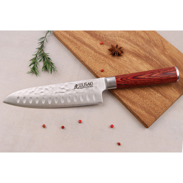 Coffret couteaux Santoku + Office Wusaki Pakka X50 Wusaki - Mathon - 5