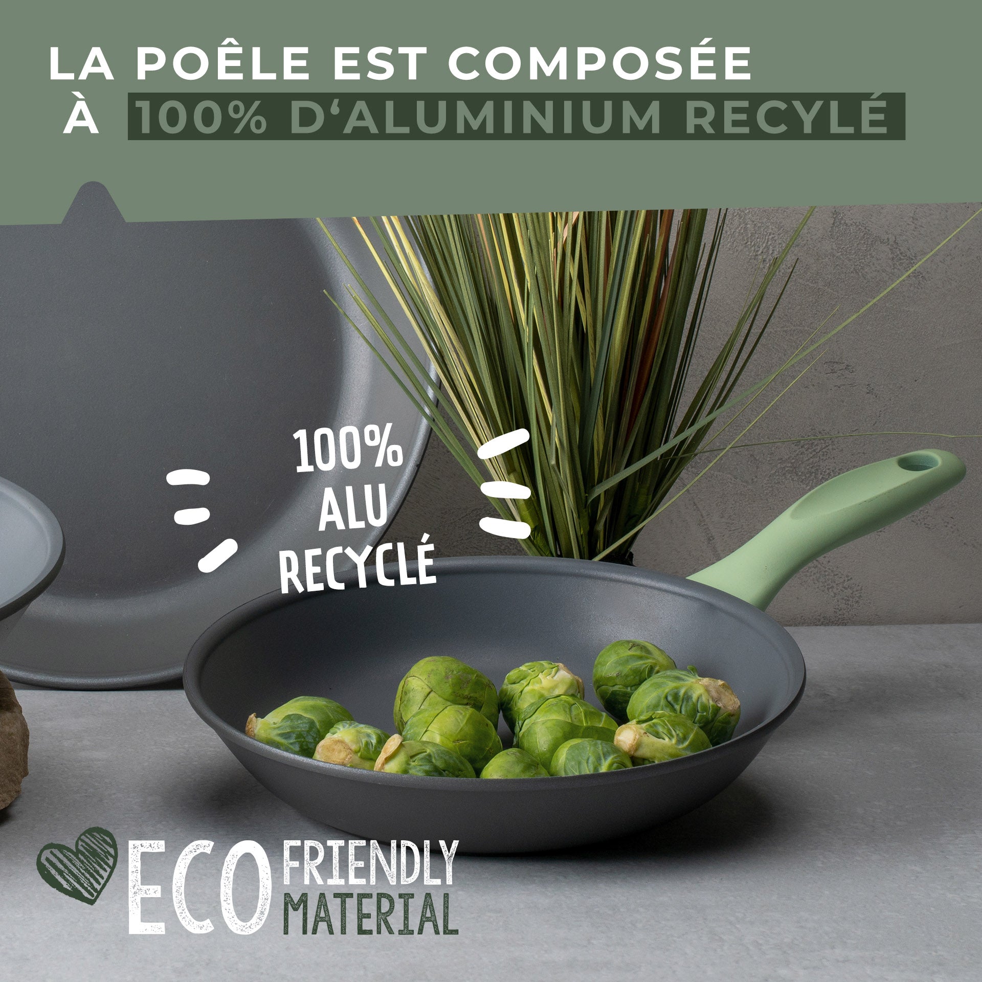 Poêle à frire 20 cm en aluminium recyclé Ecolution Fackelmann - Mathon - 4
