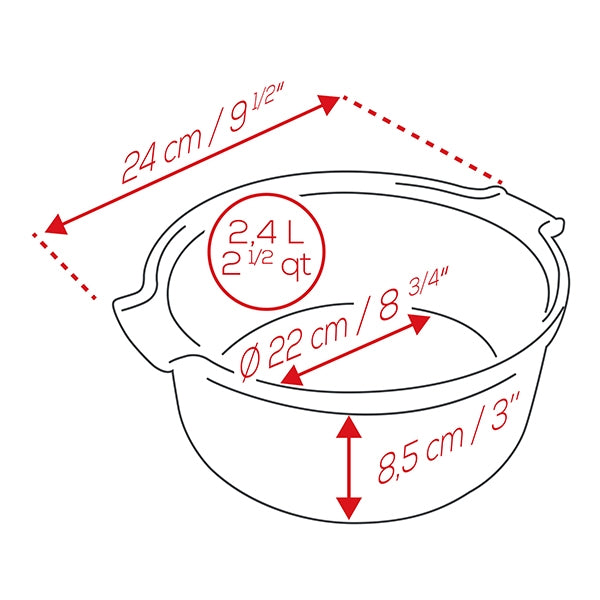 Moule à soufflé céramique Appolia ardoise 22 cm Peugeot - Mathon - 2