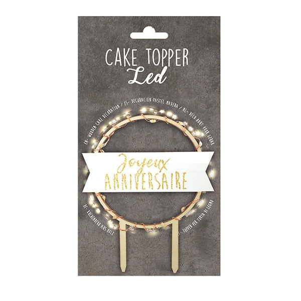 Décoration LED et bois Joyeux anniversaire Scrapcooking - Mathon - 2