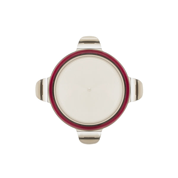 Boîte de conservation ronde en inox 920 ml compatible micro-ondes Cuitisan - Mathon - 2