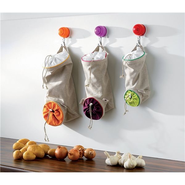 Sac de conservation ail et échalotes vert Mastrad - Mathon - 2