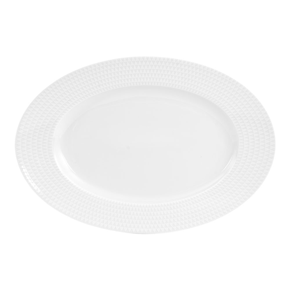 Plat ovale Nymphéa 35 cm Table passion - Mathon