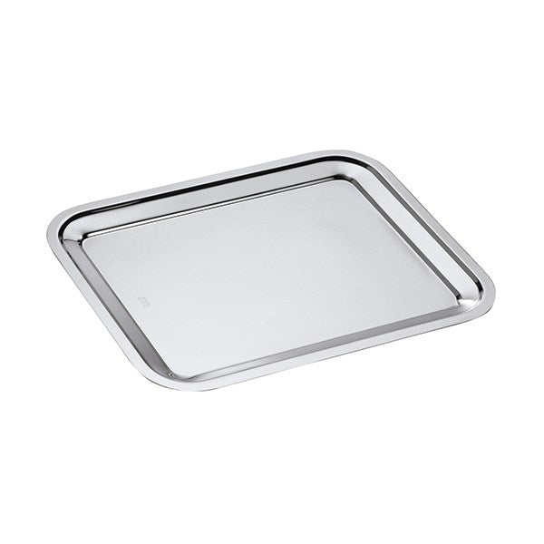 Plat rectangle en inox Dribbling 35 cm Inoxriv - Mathon