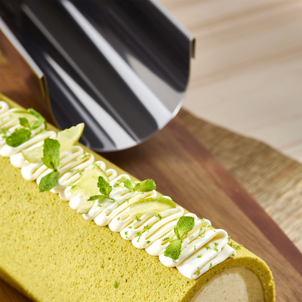 Gouttière ronde pour bûches 30x8 cm en inox De Buyer - Mathon - 2