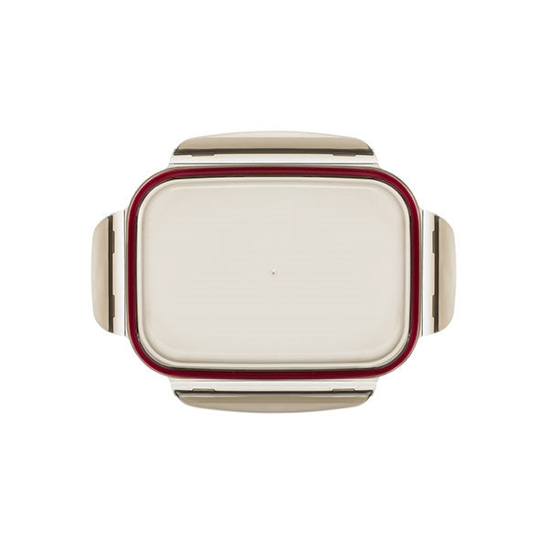 Boîte de conservation rectangulaire en inox 1900 ml compatible micro-ondes Cuitisan - Mathon - 5