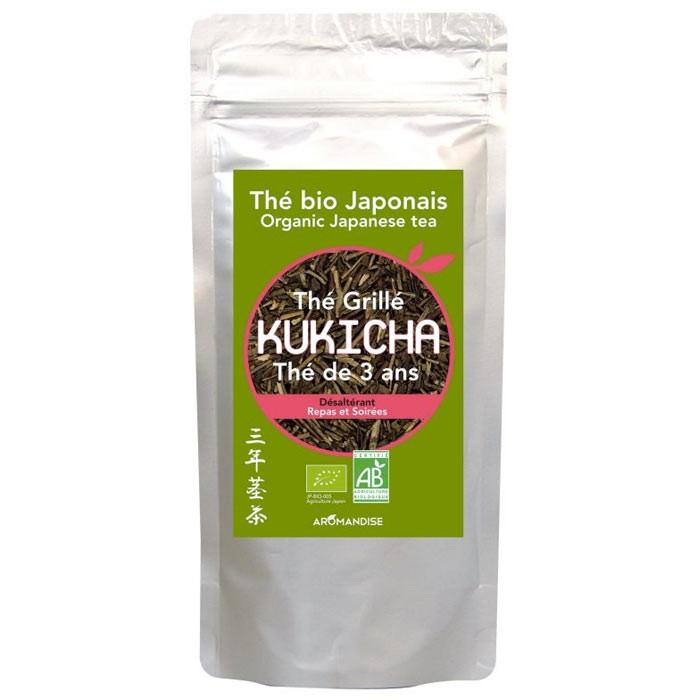 Sachet de thé biologique japonais Kukicha 80 g Aromandise - Mathon