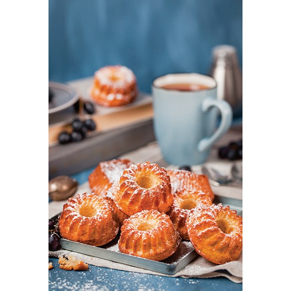 Moule en acier revêtement anti-adhérent 12 mini kouglofs Patisse - Mathon - 2