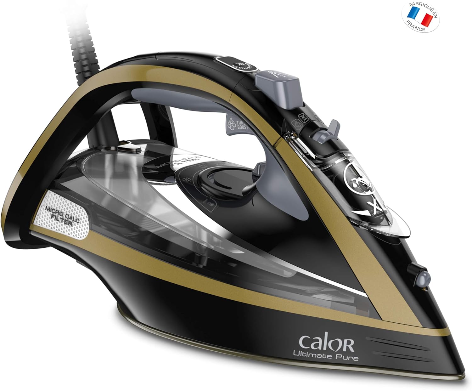 Fer à repasser Ultimate Pure Effet de 0,35L 3000W noir doré Calor - Mathon