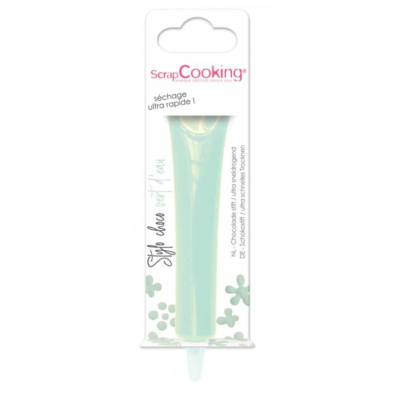 ScrapCooking - 4 Stylos Choco Noël - Marron, Blanc, Vert & Rouge - Crayons  Alimentaires Pâtisserie - Colorants Décoratifs Comestibles - Écrire 