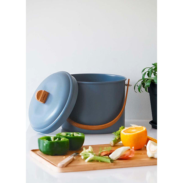 Seau à compost d’intérieur ardoise 7 L Pebbly - Mathon - 3