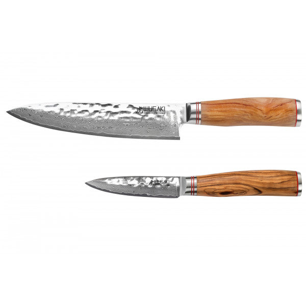 2 couteaux Wusaki Damas 10Cr en coffret élégant Wusaki - Mathon - 2