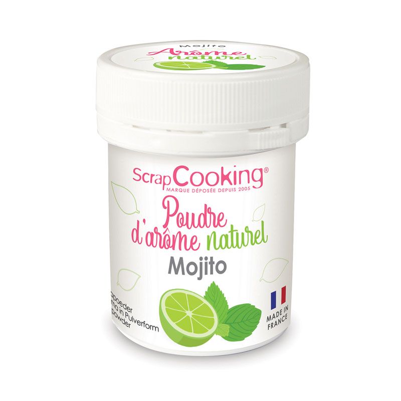 Arôme alimentaire naturel en poudre goût mojito 15 g Scrapcooking - Mathon