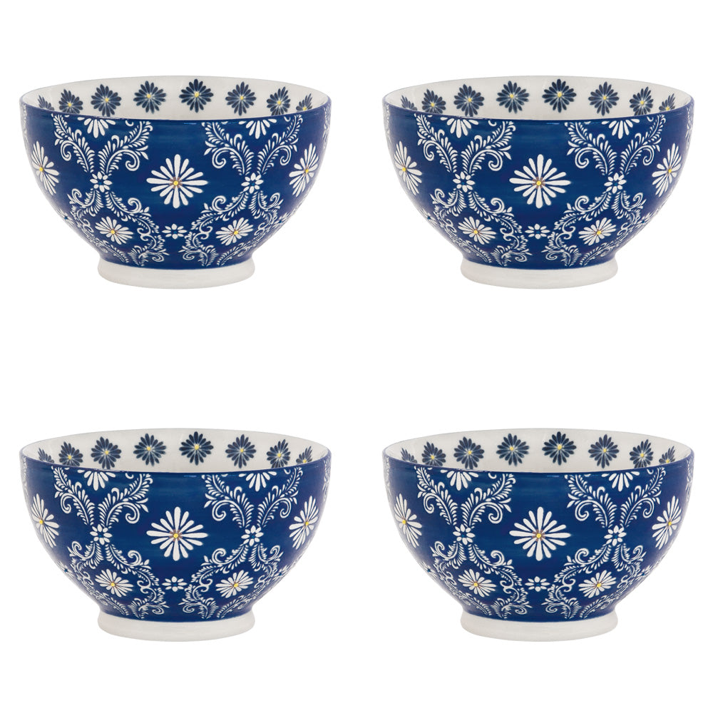 Coffret de 4 bols décors Almada 14 cm Table passion - Mathon - 1