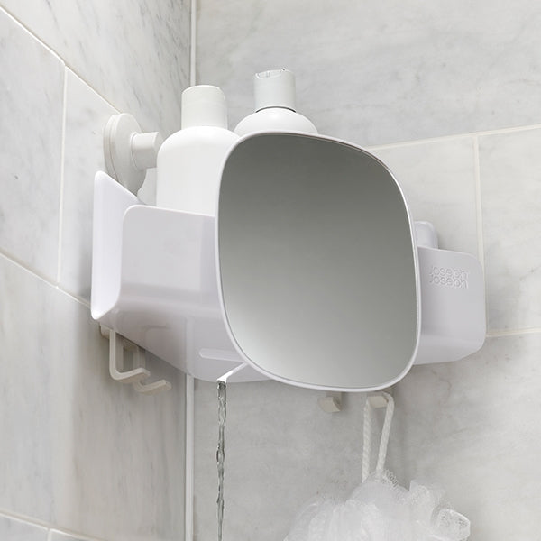 Étagère de douche en coin avec miroir easystore Joseph Joseph - Mathon - 1