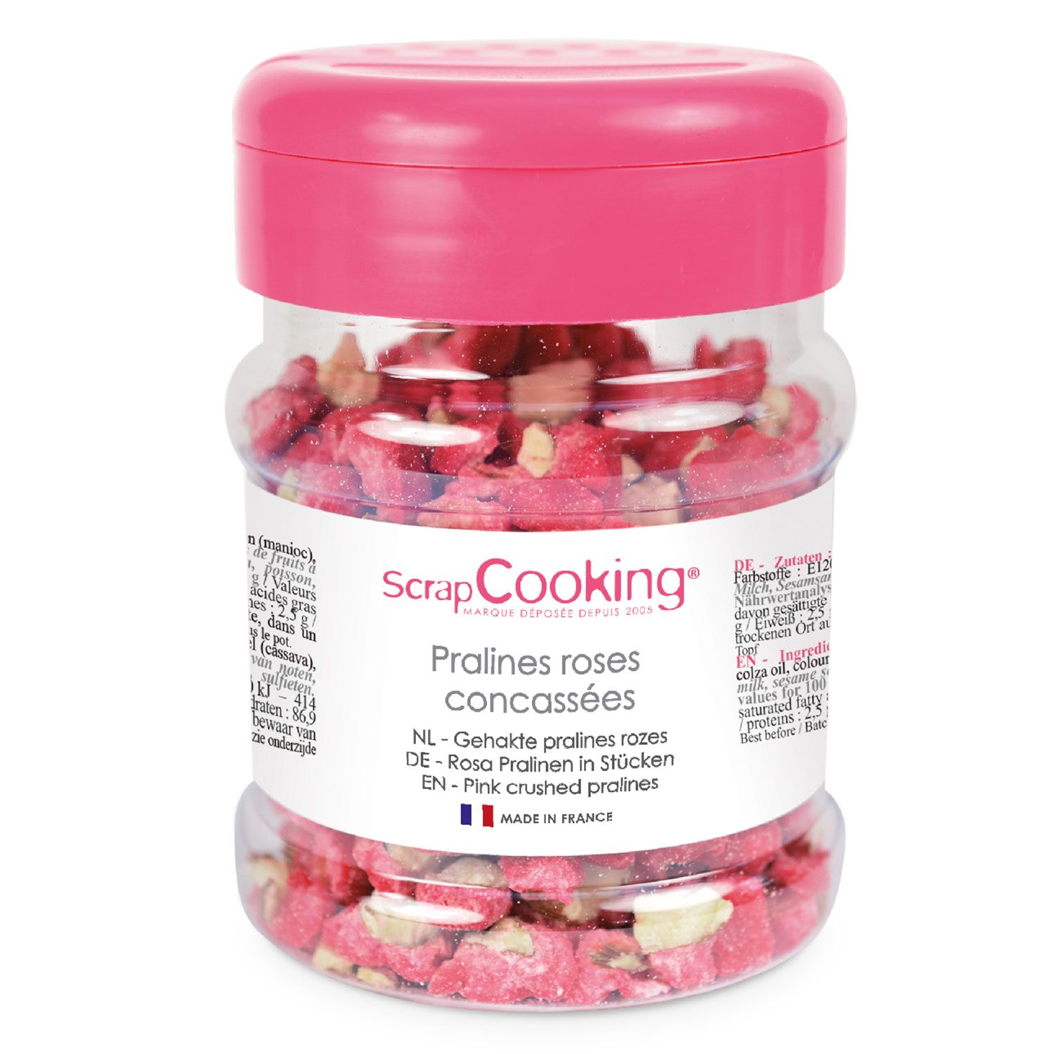 Pralines roses concassées 145 g Scrapcooking - Mathon