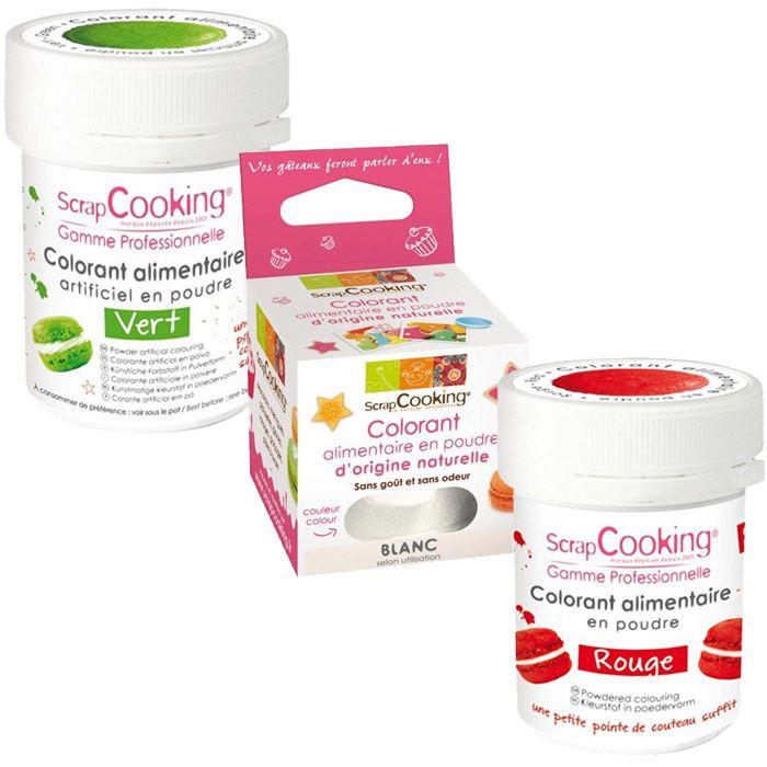 Kits de colorants alimentaires - Drapeau italien Scrapcooking - Mathon