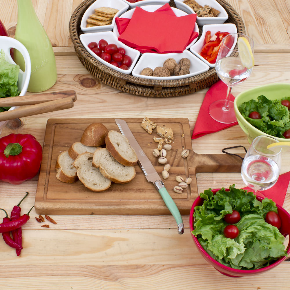 Planche à découper avec poignée 42x23 cm en acacia T&G Woodware - Mathon - 2