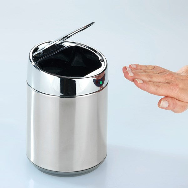 Poubelle cosmétique à capteur Senso Chrome en inox Wenko by Maximex - Mathon - 2