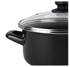 Batterie de cuisine 7 pièces Jeu 3 poêles 18-20-24 cm induction antiadhésives  Noir KENIA - Mathon - 7