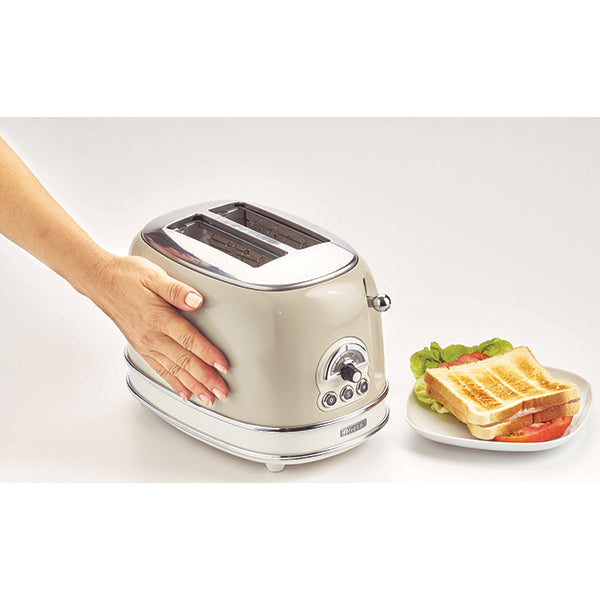 Grille-pain 2 fentes Vintage Beige 810 W 155 Ariete - Mathon - 5