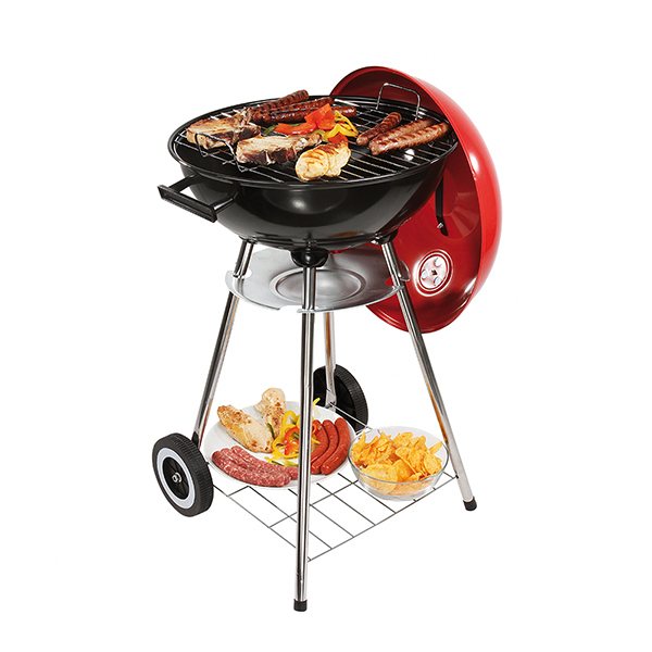 Barbecue à charbon rouge 41 cm Livoo - Mathon