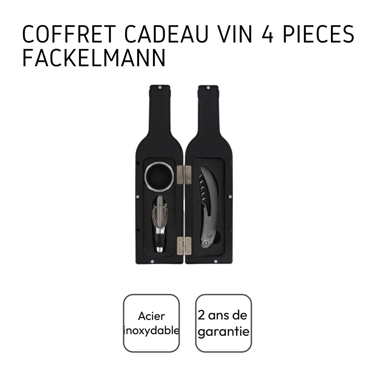 Coffret cadeau pour bouteille de vin Fackelmann 