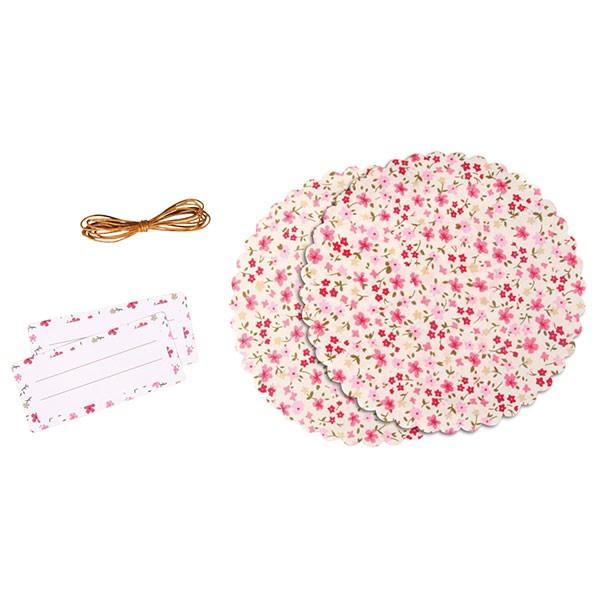 Set décoratif pour pot de confiture Fleurs Rayher - Mathon