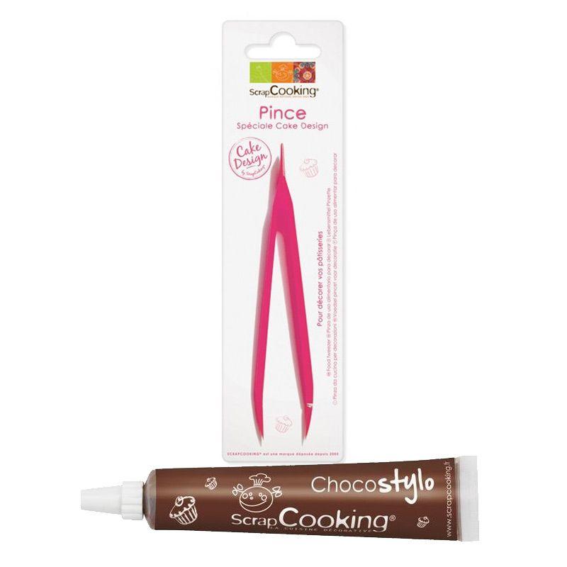 Pince à Pâtisserie + Stylo chocolat Scrapcooking - Mathon