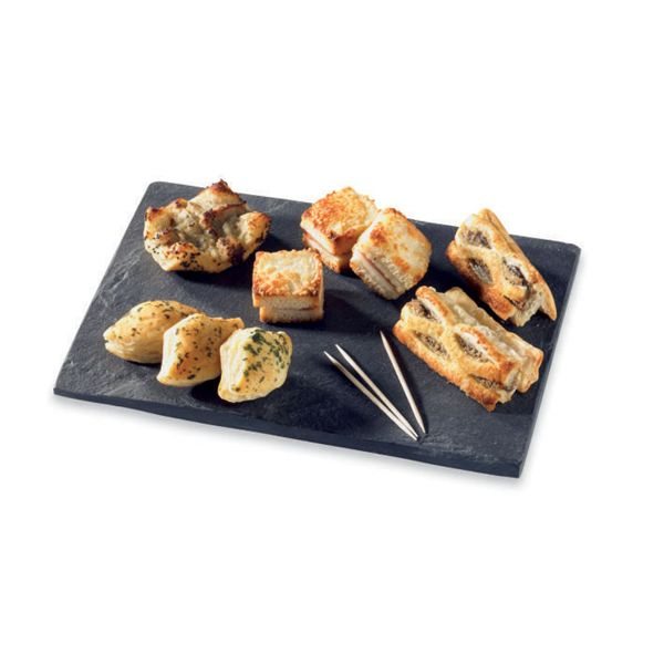 Les 4 assiettes ardoise 30x20 cm Lebrun - Mathon - 3