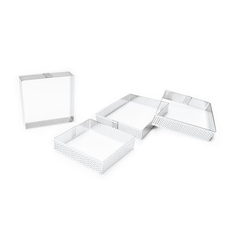 4 cercles à tarte individuels perforés Scrapcooking - Mathon - 2