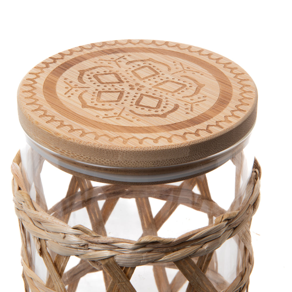 Bonbonnière Rafia 18 cm Salma Amadeus - Mathon - 2