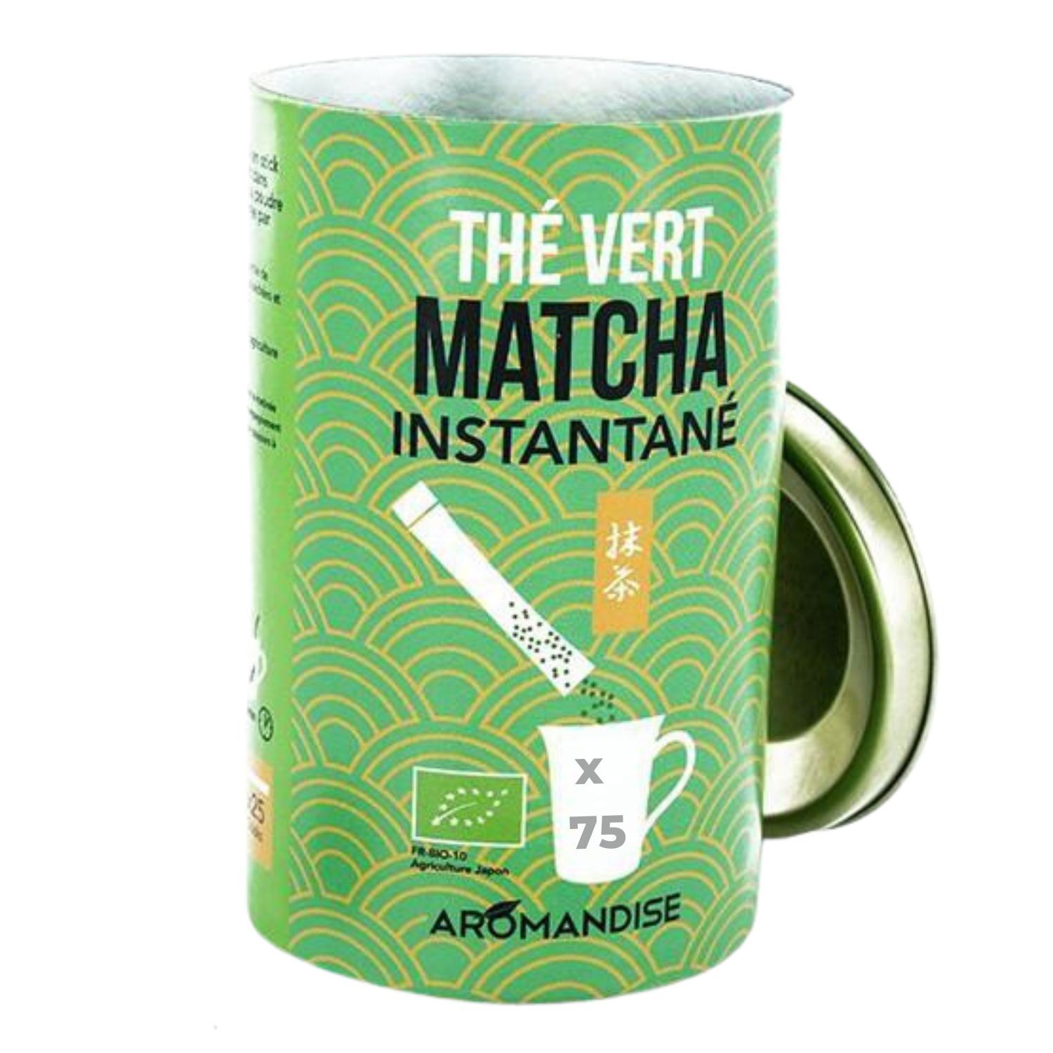 Thé vert Matcha instantané 75 sticks Aromandise - Mathon